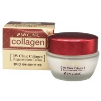 3W Clinic Восстанавливающий крем для лица с коллагеном Collagen Regeneration Cream, 60 мл