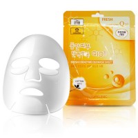 3W Clinic Тканевая маска для лица с коэнзимом Q10 Fresh Coenzyme Q10 Mask Sheet, 23 гр