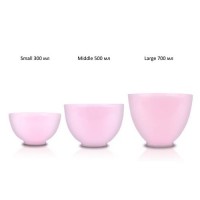 Anskin Чаша для размешивания маски розовая Rubber Bowl Pink