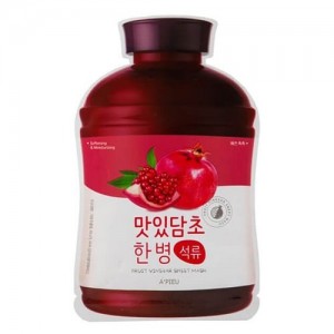 A'pieu Маска для лица тканевая Fruit Vinegar Sheet Mask (Pomegranate), 20 гр