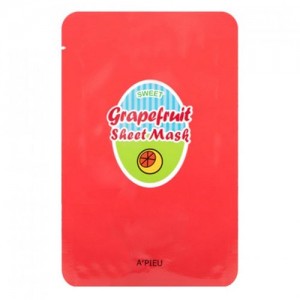 A'pieu Маска тканевая с грейпфрутом и газировкой Grapefruit & Sparkling Sheet Mask, 23 гр