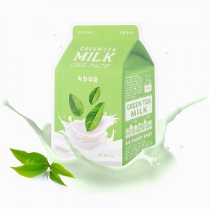 A'pieu Маска для лица тканевая Green Tea Milk One-Pack, 21 гр