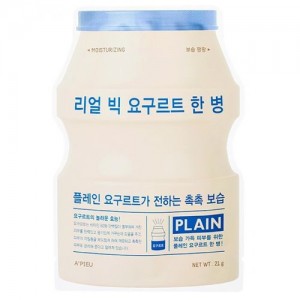 A'pieu Маска тканевая йогуртная натуральная Real Big Yogurt One Bottle (Plain), 21 гр