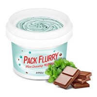 A'pieu Маска-скраб для лица 'Мятный шоколад' Pack Flurry (Mint Chocochip), 130 гр
