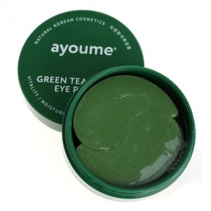 Ayoume Гидрогелевые патчи для глаз от отечности с экстрактом зеленого чая и алоэ Green Tea & Aloe Eye Patch, 60 шт