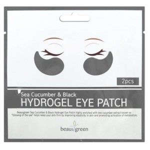 Beauugreen Патчи для глаз Sea Cucumber & Black Hydrogel Eye Patch, 2 шт