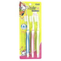 Clio Набор детских зубных щеток Junior R 2+1, 3 шт