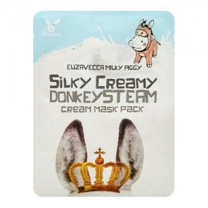Elizavecca Тканевая маска с паровым кремом Silky Creamy Donkey Steam Cream Mask Pack, 25 гр