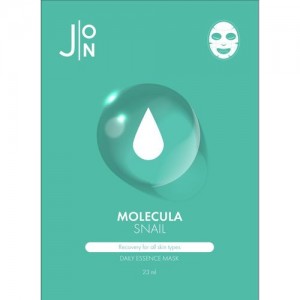 J:ON Тканевая маска для лица с улиточным муцином Molecula Snail Daily Essence Mask, 23 мл