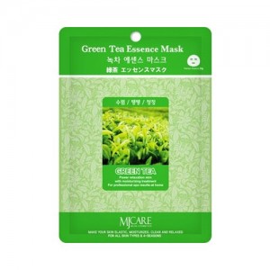 Mijin Маска тканевая с зеленым чаем Care Green Tea Essence Mask, 23 гр