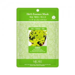 Mijin Маска тканевая с экстрактом трав Care Herb Essence Mask, 23 гр