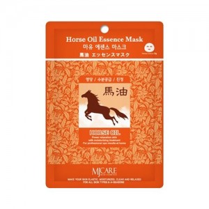 Mijin Маска тканевая с конским жиром Care Horse Oil Essence Mask, 23 гр