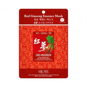 Mijin Маска тканевая с красным женьшенем Care Red Ginseng Essence Mask, 23 гр