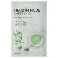 Missha Тканевая маска для лица увлажняющая Herb In Nude Sheet Mask Hydrating Care, 23 гр