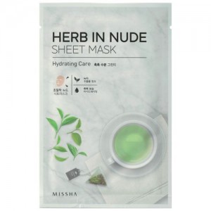 Missha Тканевая маска для лица увлажняющая Herb In Nude Sheet Mask Hydrating Care, 23 гр