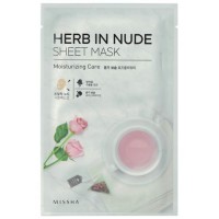 Missha Тканевая маска для лица увлажняющая Herb In Nude Sheet Mask Moisturizing Care, 23 гр