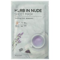 Missha Тканевая маска для лица успокаивающая Herb In Nude Sheet Mask Soothing Care, 23 гр