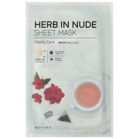 Missha Тканевая маска для лица тонизирующая Herb In Nude Sheet Mask Vitality Care, 23 гр