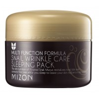 Mizon Ночная маска для лица против морщин с муцином улитки Snail Wrinkle Care Sleeping Pack, 80 мл