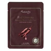 Natureby Питательная маска с экстрактом красного женьшеня Red Ginseng Essence Mask Sheet, 23 гр