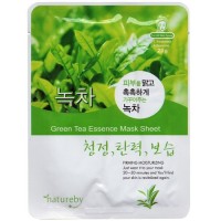 Natureby Питательная маска с экстрактом зеленого чая Green Tea Essence Mask Sheet, 23 гр