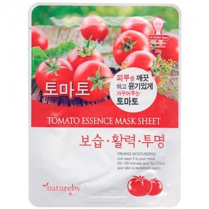 Natureby Питательная маска с экстрактом помидора Tomato Essence Mask Sheet, 23 гр