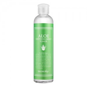 Secret Key Натуральный увлажняющий тонер для лица с 98% экстрактом алоэ Aloe Soothing Moist Toner, 248 мл