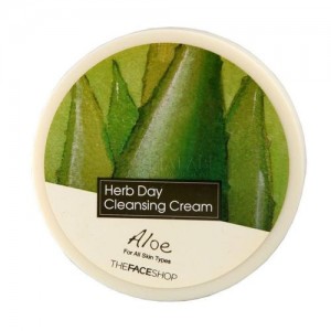 The Face Shop Очищающий крем с экстрактом алое Herb Day Cleansing Cream Aloe, 150 мл