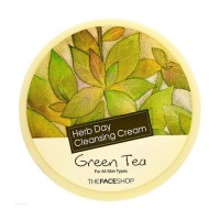 The Face Shop Очищающий крем с экстрактом зеленого чая Herb Day Cleansing Cream Green Tea, 150 мл