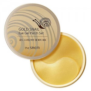 The Saem Гидрогелевые патчи для глаз с экстрактом муцина улитки Gold Snail Eye Gel Patch, 60 шт