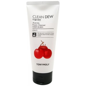 Tony Moly Очищающая пенка для умывания с экстрактом ацелоры Clean Dew Acerola Foam Cleanser, 180 мл